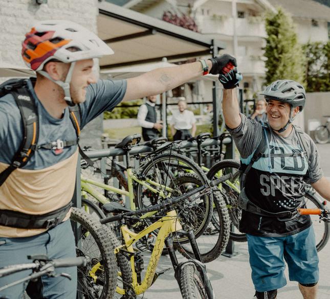 Dein Bikehotel in Südtirol: Auf die Räder; Fertig; Los!